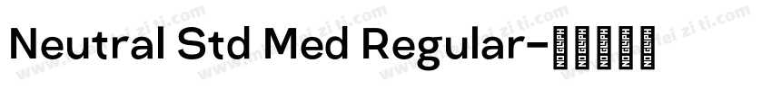 Neutral Std Med Regular字体转换